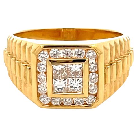 rolex mens diamond ring|rolex rings men 18k.